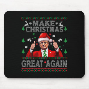 Lustiger Trump-Tanz Frohe Weihnachten Hässlicher X Mousepad