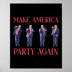 Lustiger Trump Tanz Poster