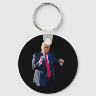 Lustiger Trump-Tanz. Tanzen wie ein Verbrecher. Wä Schlüsselanhänger