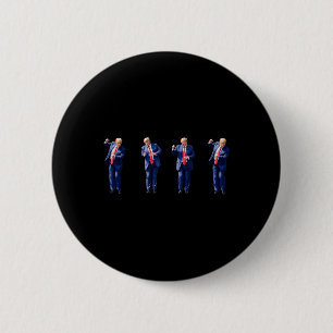 Lustiger Trump-Tanz Tanzen wie ein Verbrecher Wähl Button