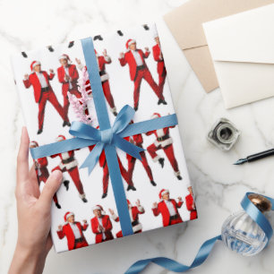Lustiger Trump-Tanz Weihnachtsmann Weihnachten Xma Geschenkpapier