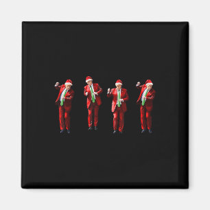Lustiger Trump-Tanz Weihnachtsmann Weihnachten Xma Magnet
