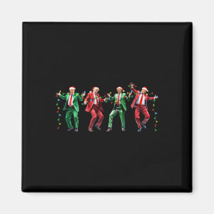 Lustiger Trump-Tanz Weihnachtsmann Weihnachten Xma Magnet