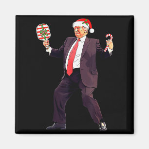 Lustiger Trump Tanz Weihnachtsmann Weihnachten Xma Magnet