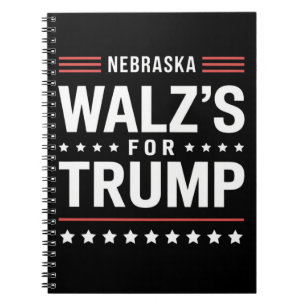 Lustiger Trump Vance Walz's Für Trump Nebraska Notizblock