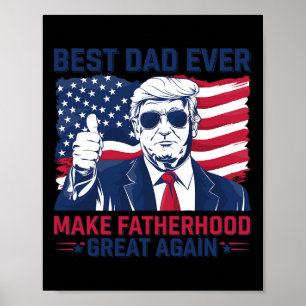 Lustiger Trump Vatertag Bester Vater Aller Zeiten Poster