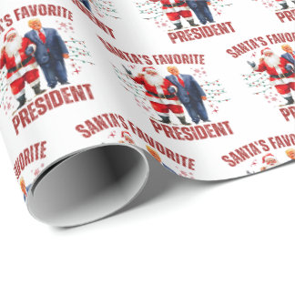 Lustiger Trump Weihnachten Geschenkpapier