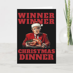 Lustiger Trump Weihnachten - Gewinner Gewinner Wei Karte