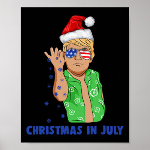 Lustiger Trump Weihnachtsmann Salz Weihnachten im  Poster