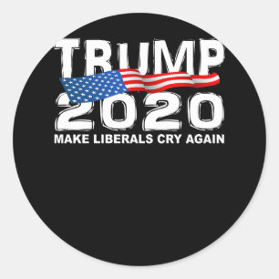 Lustiger TRUMPF 2020 machen Liberale schreien Runder Aufkleber