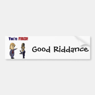 Lustiger Trumpf, der politischen Cartoon Obama Autoaufkleber