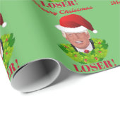 Lustiger Trumpf-"frohe Weihnacht-Verlierer " Geschenkpapier (Rolleneckpunkt)