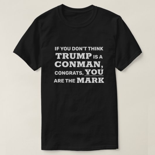 Lustiger Trumpf ist ein Betrüger, den Sie das T-Shirt (Design vorne)
