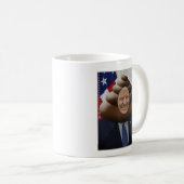 Lustiger Trumpf kacken Emoji Kopf Kaffeetasse (VorderseiteRechts)
