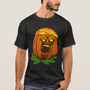 Lustiger Trumpkin Donald Trump Kürbis Halloween-Ko T-Shirt