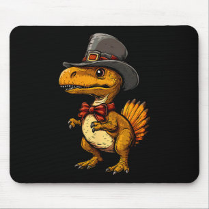 Lustiger Truthahn Dinosaurier Thanksgiving Süßer T Mousepad