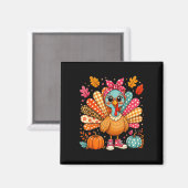 Lustiger Truthahn Gurren Kokette Thanksgiving dank Magnet (Vorderseite/Rückseite)