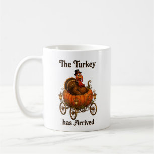 Lustiger Truthahn-Kürbis-Thanksgiving Kaffeetasse
