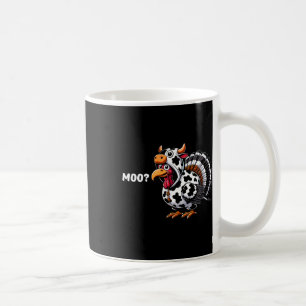 Lustiger Truthahn Moo Thanksgiving 1 Kaffeetasse