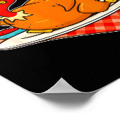 Lustiger Truthahn rupf mich Thanksgiving  Poster (Ecke)