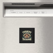 Lustiger Truthahn und Touchdowns Thanksgiving Fuß Magnet (In Situ (Geschirrspüler))