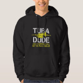 Lustiger Tuba-Typ mögen Normal aber cooleres Hoodie (Vorderseite)