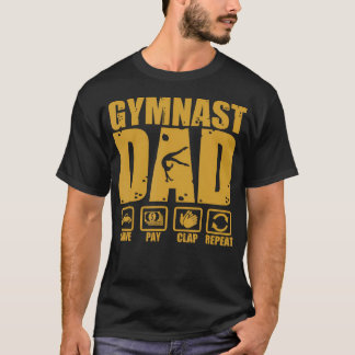 Lustiger Turnvater Fahren Zahlen Klatschen Wiederh T-Shirt