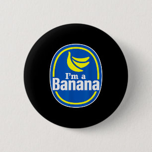 Lustiger tut so als wäre ich ein Bananen Halloween Button