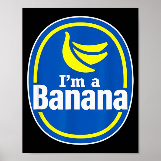 Lustiger tut so als wäre ich ein Bananen Halloween Poster (Vorne)