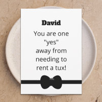 Lustiger Tux Wirst du mein Platzanweiser sein Digi