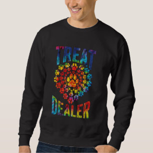 Lustiger Tye Dye Humor für Hundebesitzer behandeln Sweatshirt