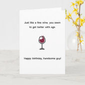 lustiger Typ zum Geburtstag Karte (Gelbe Blume)