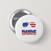 Lustiger typischer amerikanischer Typ 4. Juli Button (Vorne & Hinten)