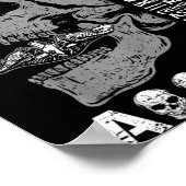 Lustiger U-Boot-Veteran-Spruch-Totenkopf US U-Boot Poster (Ecke)