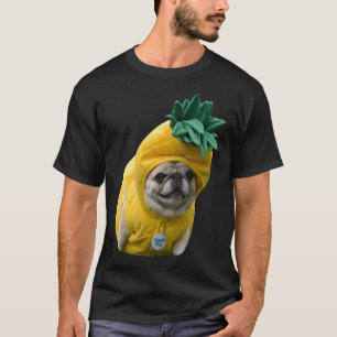 Lustiger überdenkender Mops Hund - Süßer Welpe Gee T-Shirt