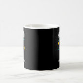 Lustiger überdenkender Roboter Beep Boop Moment Kaffeetasse (Mittel)