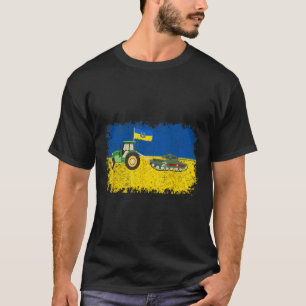 Lustiger ukrainischer Bauer stiehlt Panzer Meme I T-Shirt