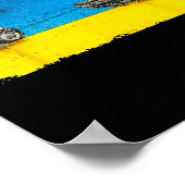 Lustiger ukrainischer Bauer zieht Panzer mit Trakt Poster (Ecke)