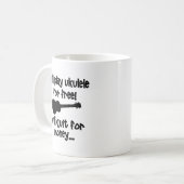 Lustiger Ukulele Kaffeetasse (Vorderseite Links)