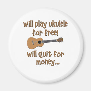 Lustiger Ukulele Magnet