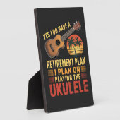 Lustiger Ukulele-Renteneintritts-Plan Fotoplatte (Seite)