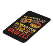 Lustiger Ukulele-Renteneintritts-Plan Magnet (Linke Seite)