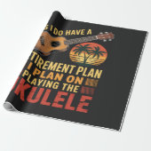 Lustiger Ukulele-Renteneintrittsplan Geschenkpapier (Ungerollt)