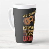 Lustiger Ukulele-Renteneintrittsplan Milchtasse (Linke Ecke)