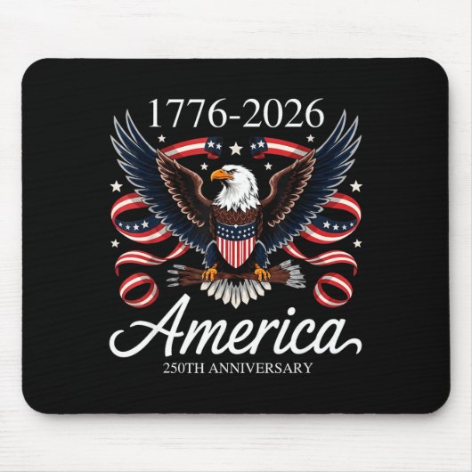 Lustiger Unabhängigkeitstag 4. Juli 1776-2026 250. Mousepad (Vorne)