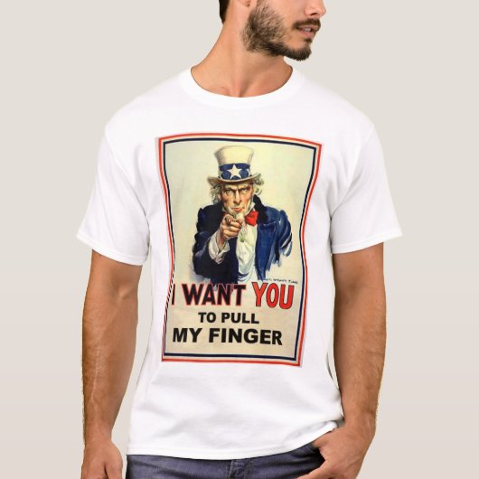 Lustiger Uncle Sam T-Shirt (Vorderseite)