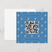 Lustiger und Fancy-Schneeflocken-QR-Code Einladung (Vorne/Hinten)