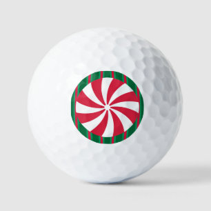 Lustiger und Fancy Weihnachts-Pfefferminzbonbon Golfball