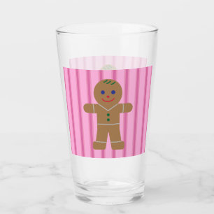 Lustiger und Fasanter Rosa Lebkuchenmann Glas