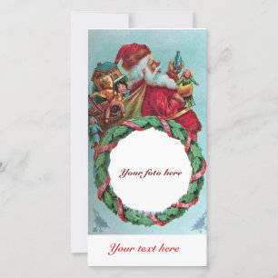 LUSTIGER UND HUMORVOLLER WEIHNACHTSMANN VINTAGE-KR FEIERTAGSKARTE